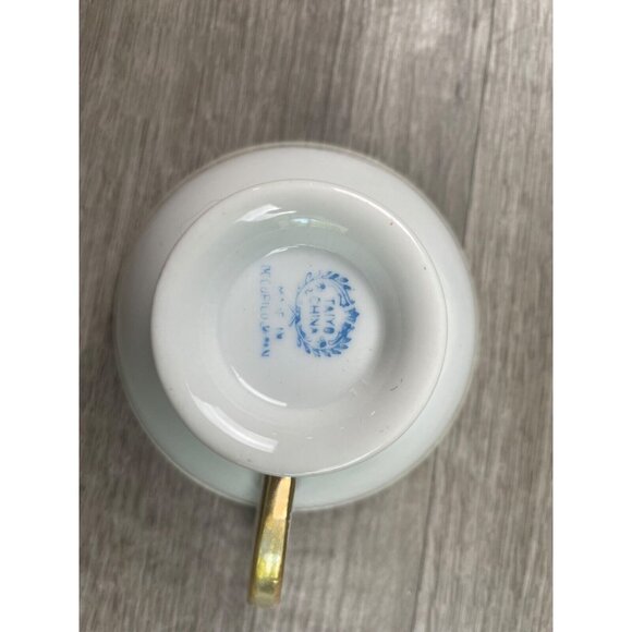 Taiyo China Tea Cup and Saucer Set Floral with Gold Trim Made in Occupied Japan - Picture 4 of 16